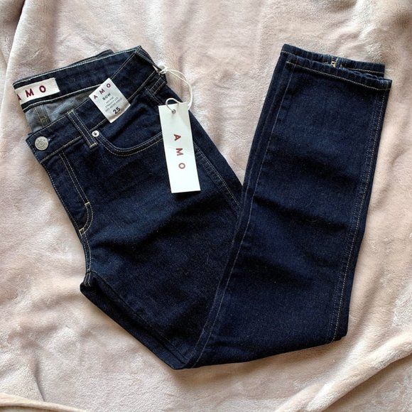 NWT AMO Bow Jeans in Soft Raw - Picture 4 of 7
